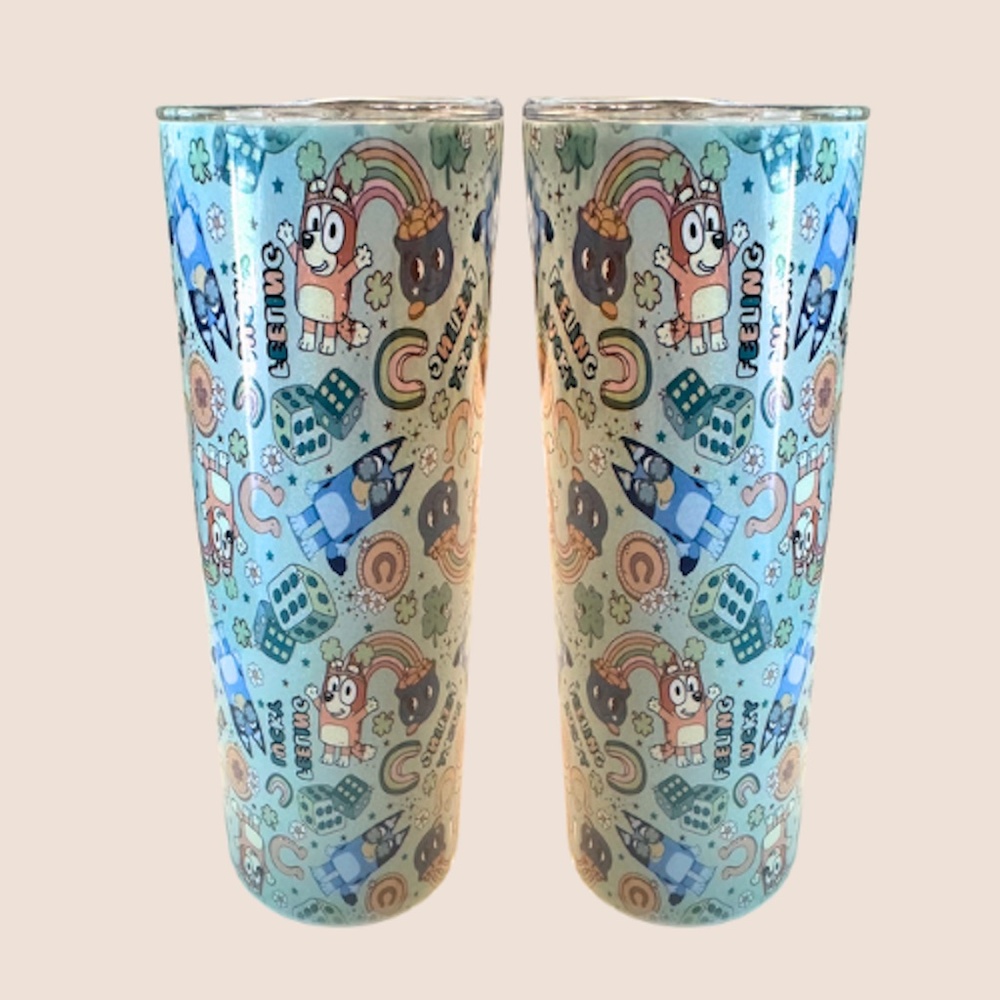 Bluey Lucky Green Stainless Steel 20oz Tumbler